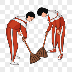 保洁员 学生身边的无言榜样